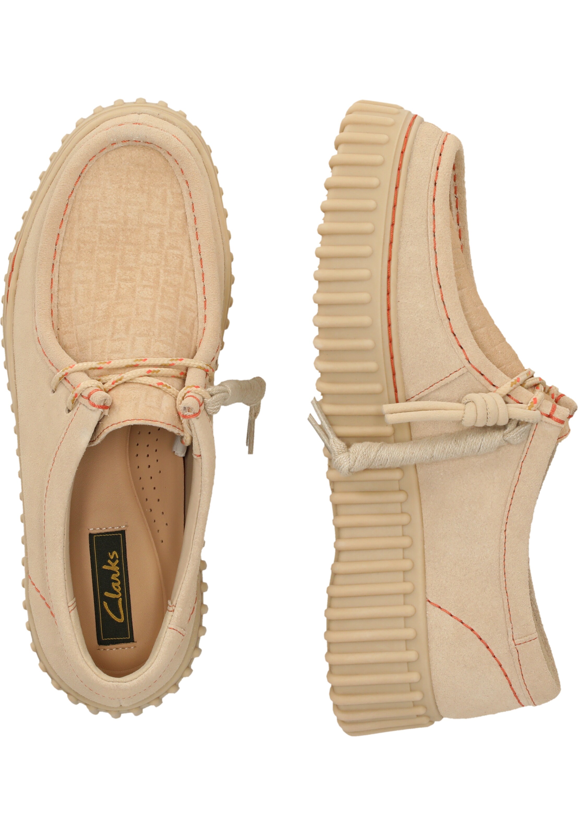 CLARKS Lace-up shoe 'Torhill Bee' in Beige