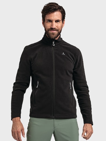 Schöffel Athletic Fleece Jacket 'Cincinnati3' in Black: front