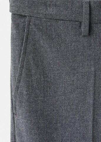 MANGO MAN Slim fit Pleated Pants 'Brest' in Grey