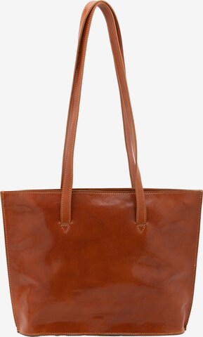 Borsa a spalla 'Borsa a Spalla Donna Pelle Vacchetta - Chiusura Zip Made in Italy' di I Fratelli in beige: frontale