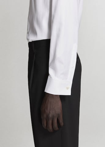 MANGO MAN Slim Fit Hemd 'Bruce' in Weiß
