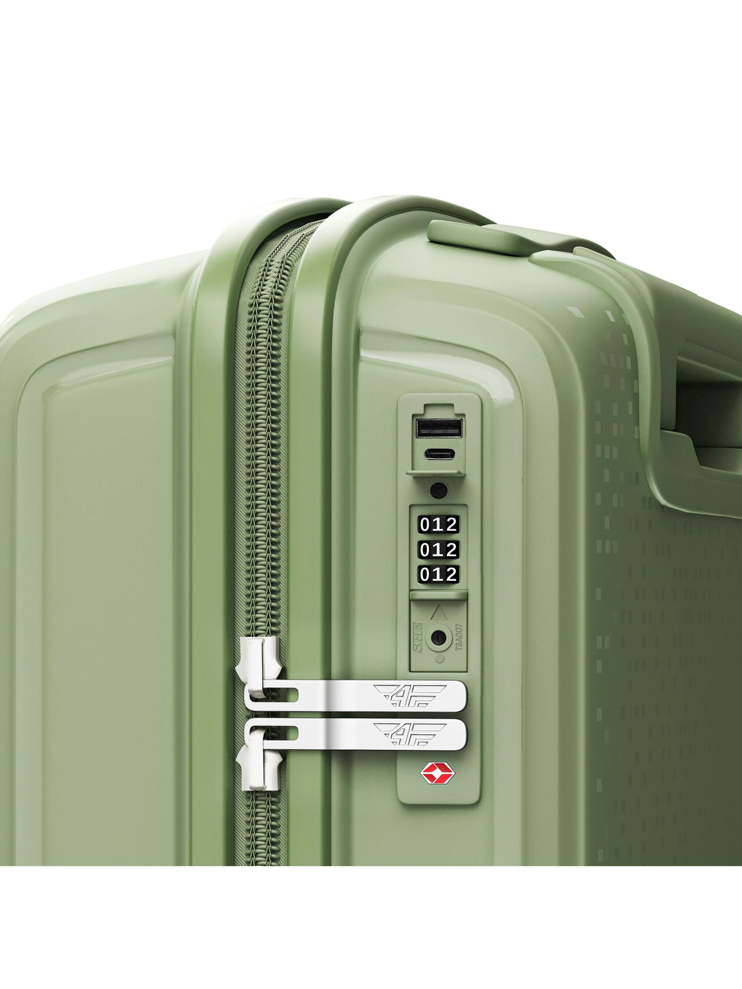4FLY Suitcase Set 'Pixel' in Green