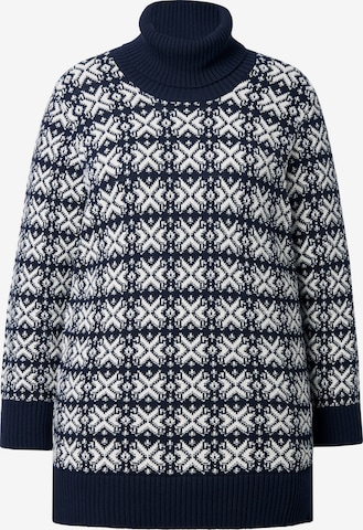 Ulla Popken Pullover in Blau: Vorderseite