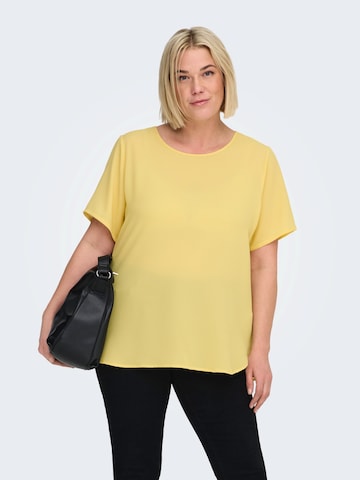 ONLY Carmakoma - Blusa 'CARVICA' en amarillo: frente