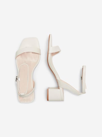 ONLY Sandały z rzemykami 'HANNA-1' w kolorze biały