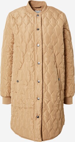 Kaffe Between-Seasons Coat in Beige: front