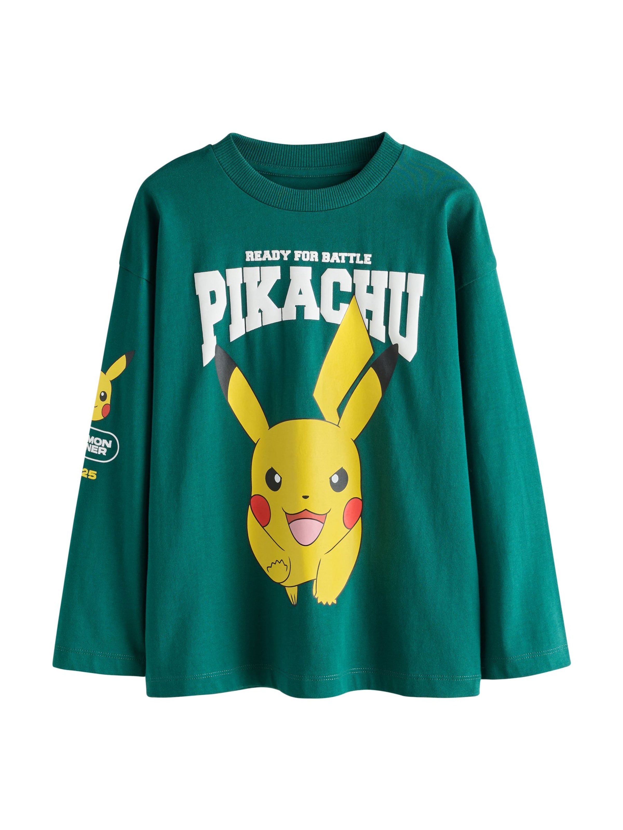 Next - Camiseta 'Pokémon' en verde: frente