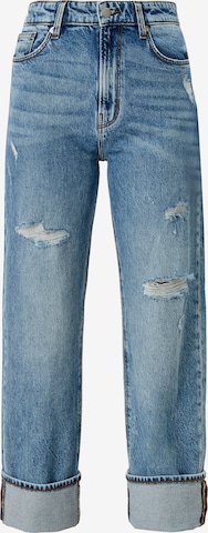 QS Loosefit Jeans in Blauw: voorkant