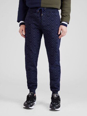 Tapered Pantaloni 'EGBERT' de la 19V69 ITALIA pe albastru: față