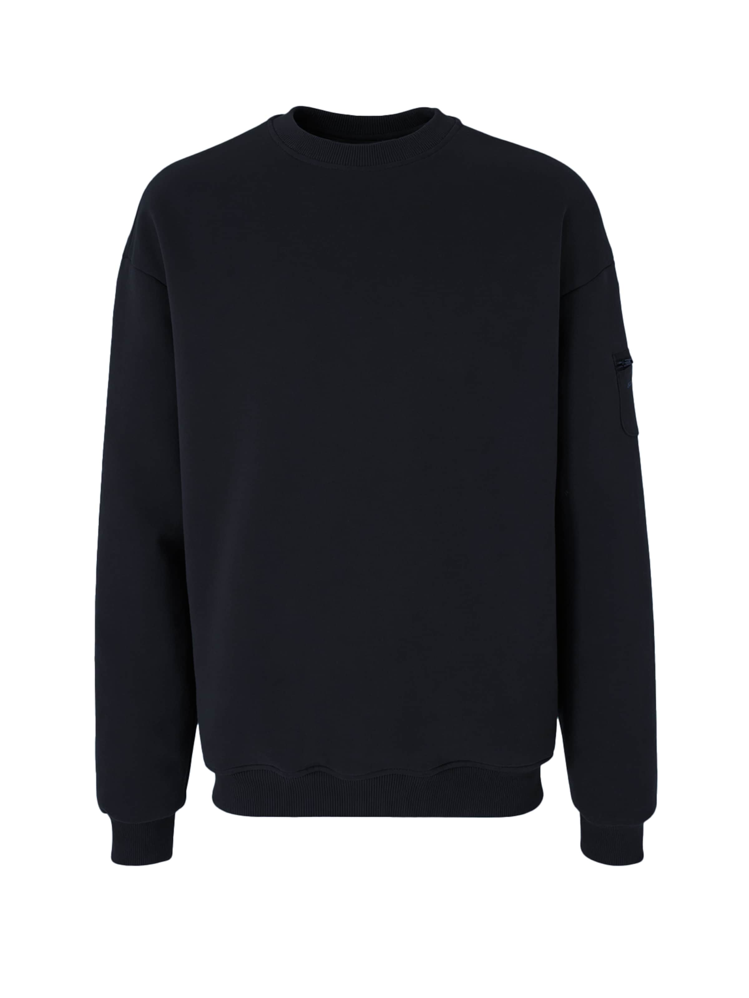 Organication Sweatshirt in Schwarz: Vorderseite