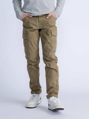 Petrol Industries Tapered Broek 'Libby' in Groen: voorkant