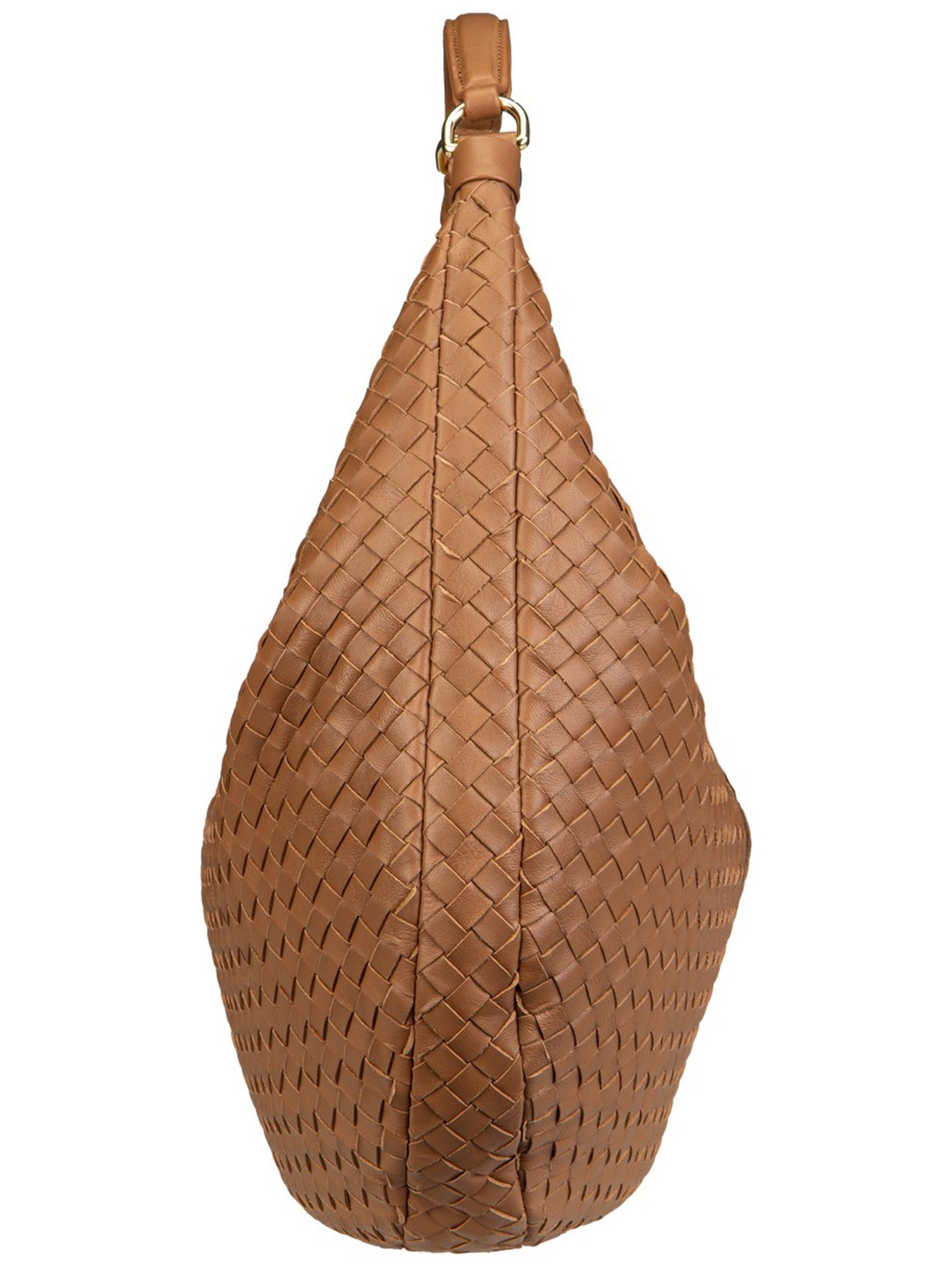 ABRO Handbag ' Nana Piuma Weaving ' in Brown