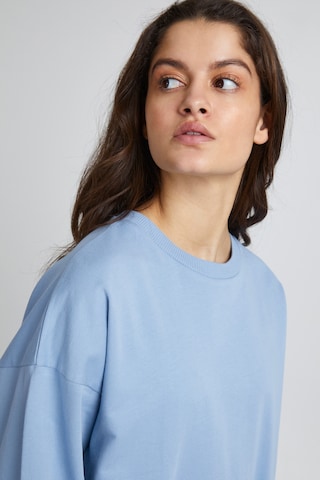 ICHI Sweatshirt 'IHVEA' in Blauw