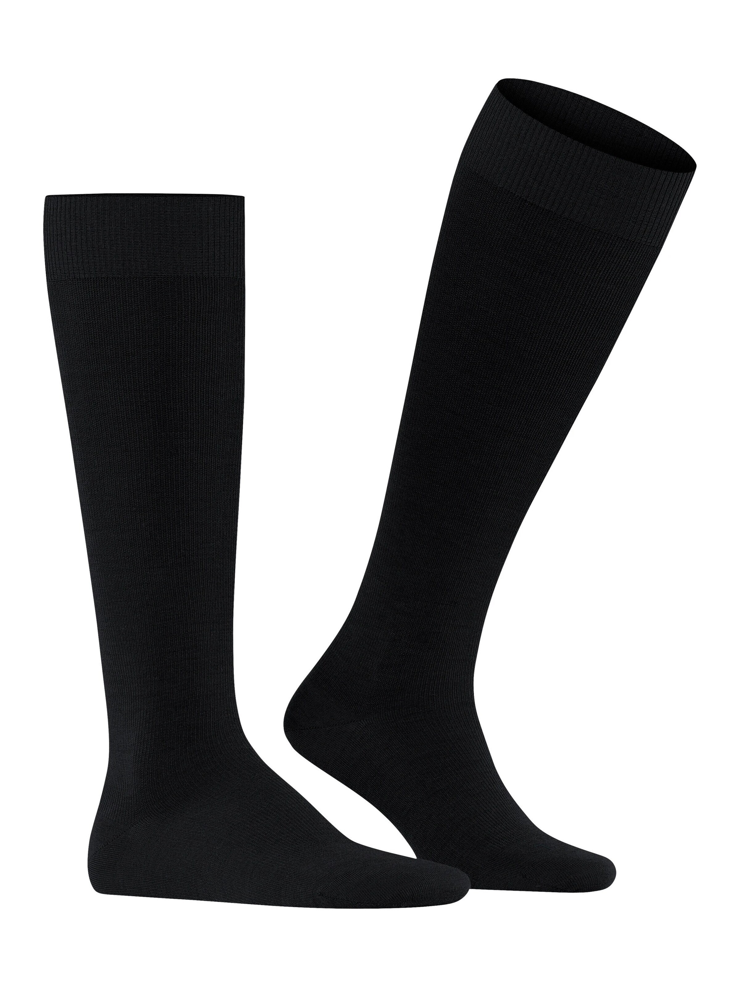 FALKE Knee High Socks 'Energizing Wool' in Black