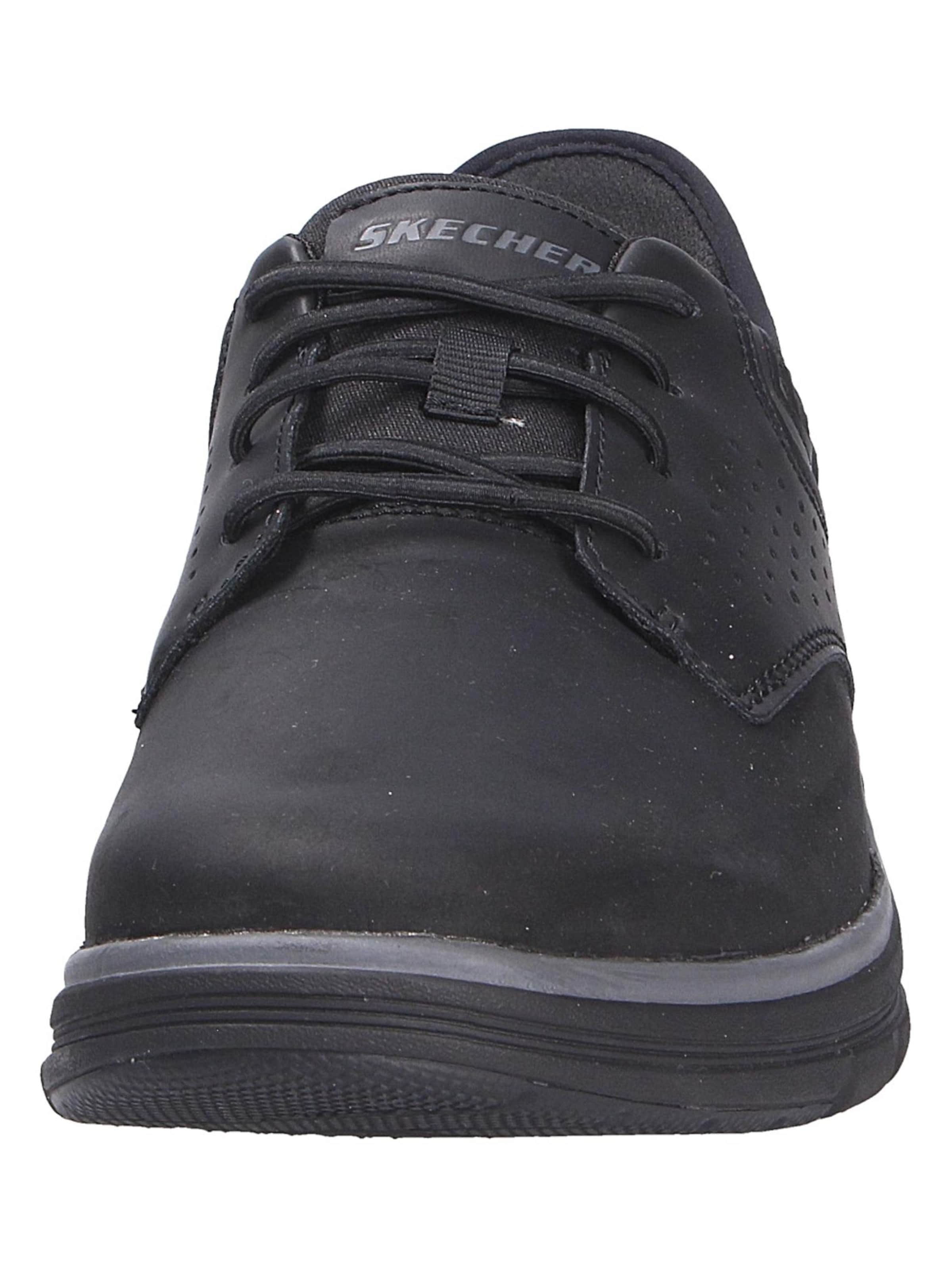 SKECHERS Slip-ons 'Orell Yates' in Zwart
