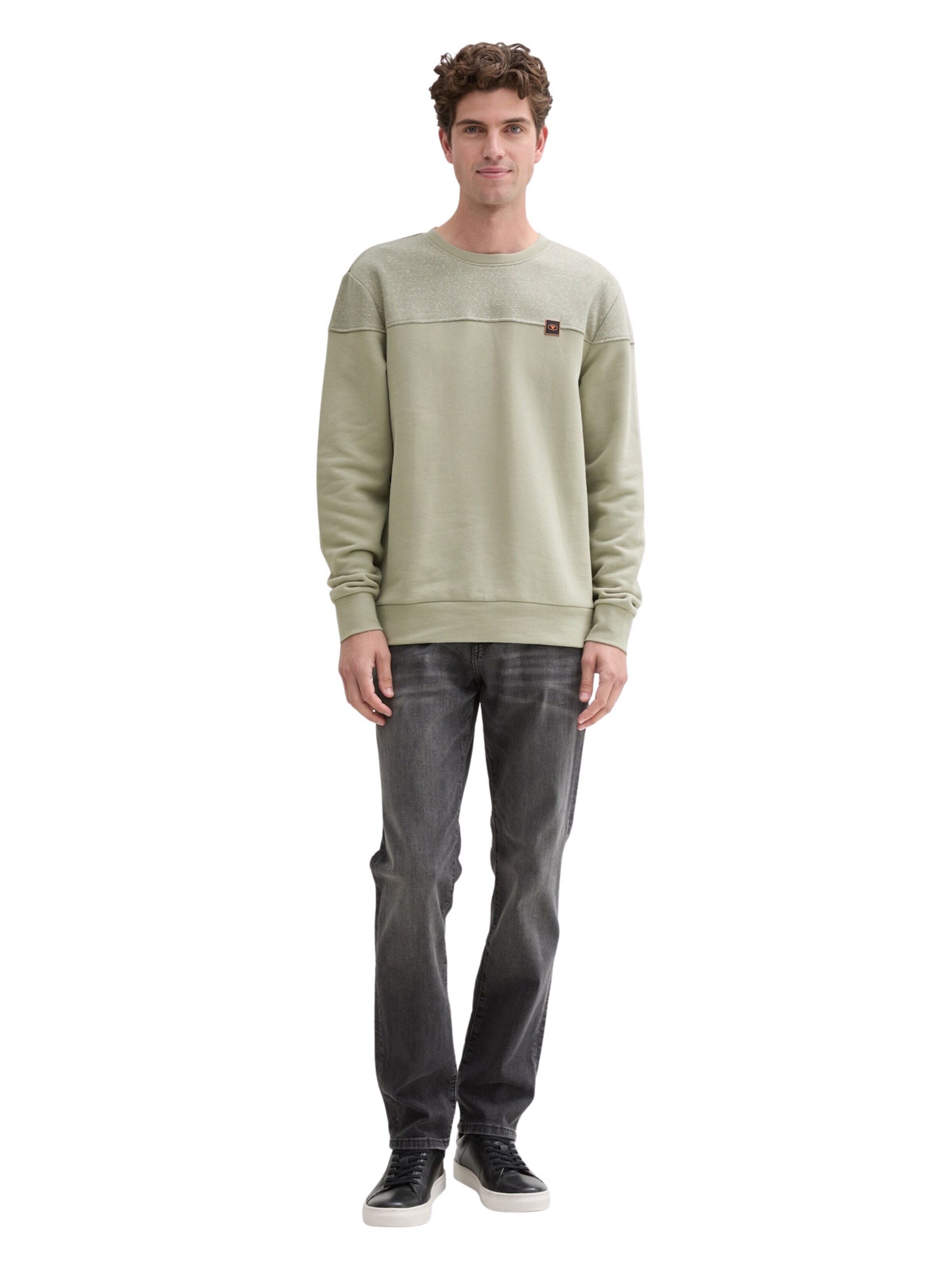 TOM TAILOR Sweatshirt in Green