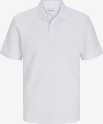JACK & JONES Poloshirt 'JJEAustin' in Weiß: Vorderseite