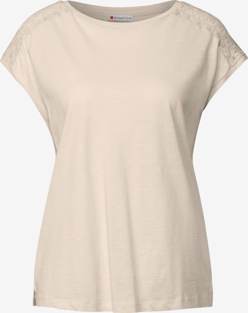 STREET ONE Shirt in Beige: front