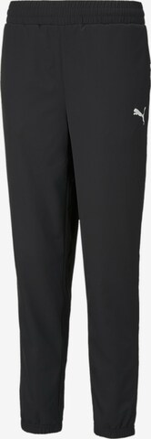 PUMA Regular Workout Pants in Black: front