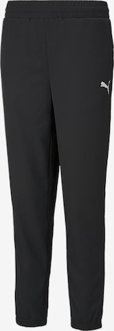 PUMA - regular Pantalón deportivo en negro: frente