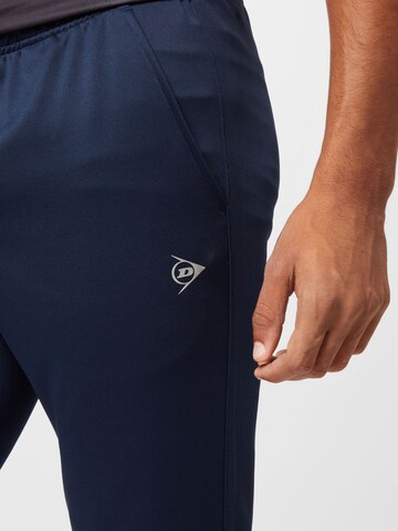 DUNLOP Slimfit Sportbroek in Blauw