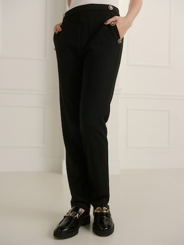 Coupe slim Pantalon 'Caya' Guido Maria Kretschmer Women en noir : devant