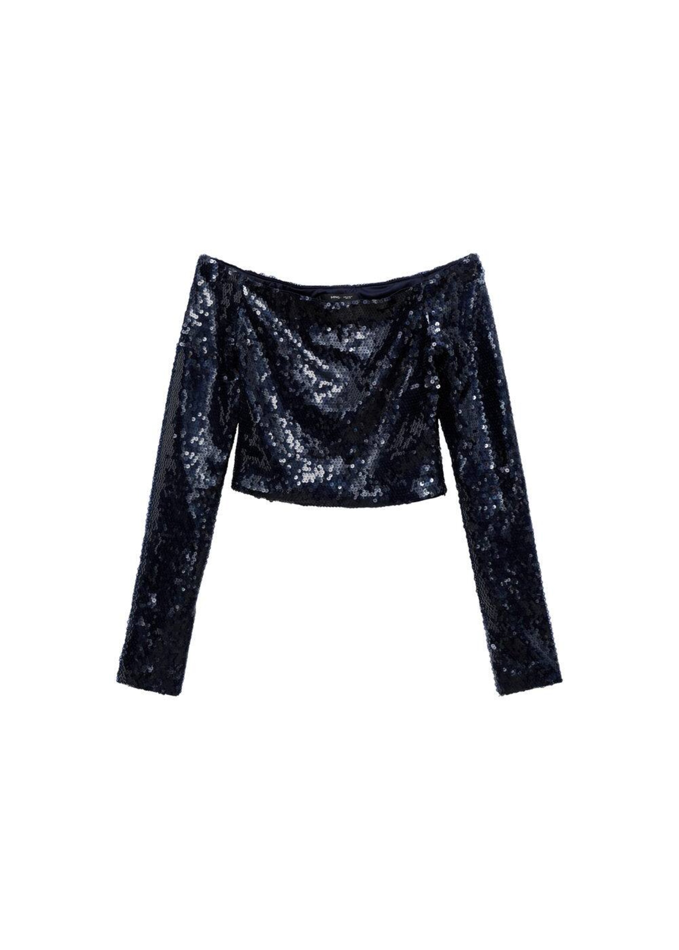MANGO Blouse 'Arlet' in Blauw: voorkant