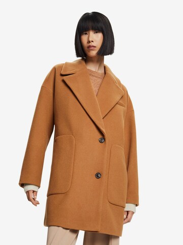 ESPRIT Between-Seasons Coat in Brown: front