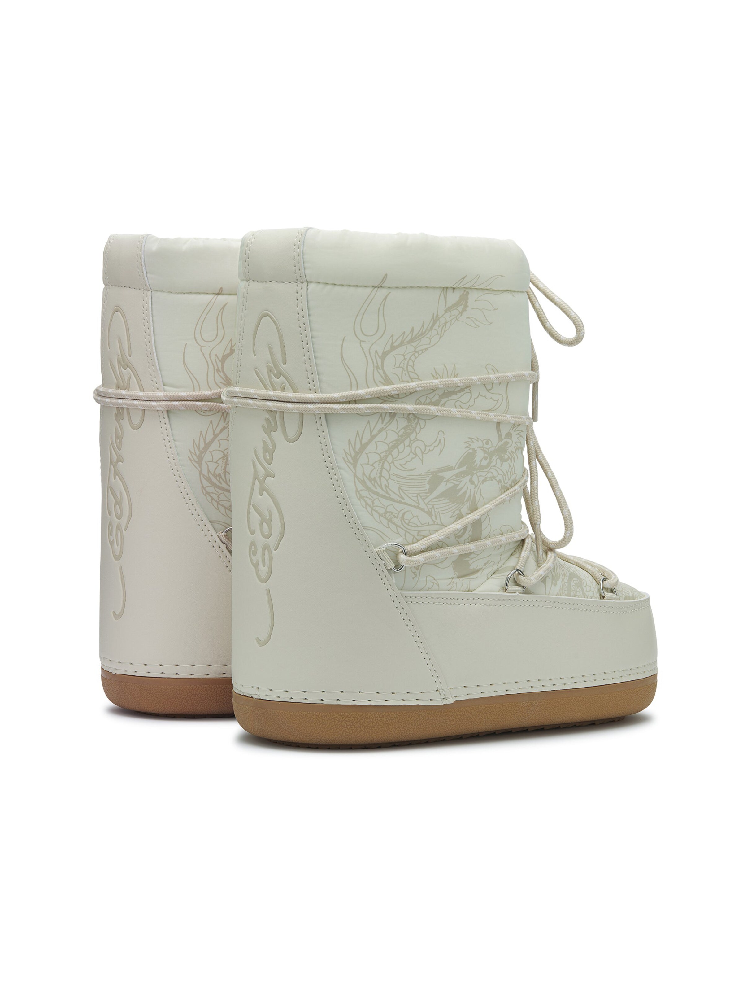 Ed Hardy - Botas en beige: atrás