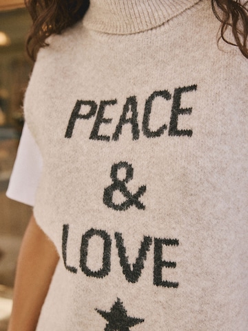 Rockett St George Kampsun 'Peace and Love', värv beež
