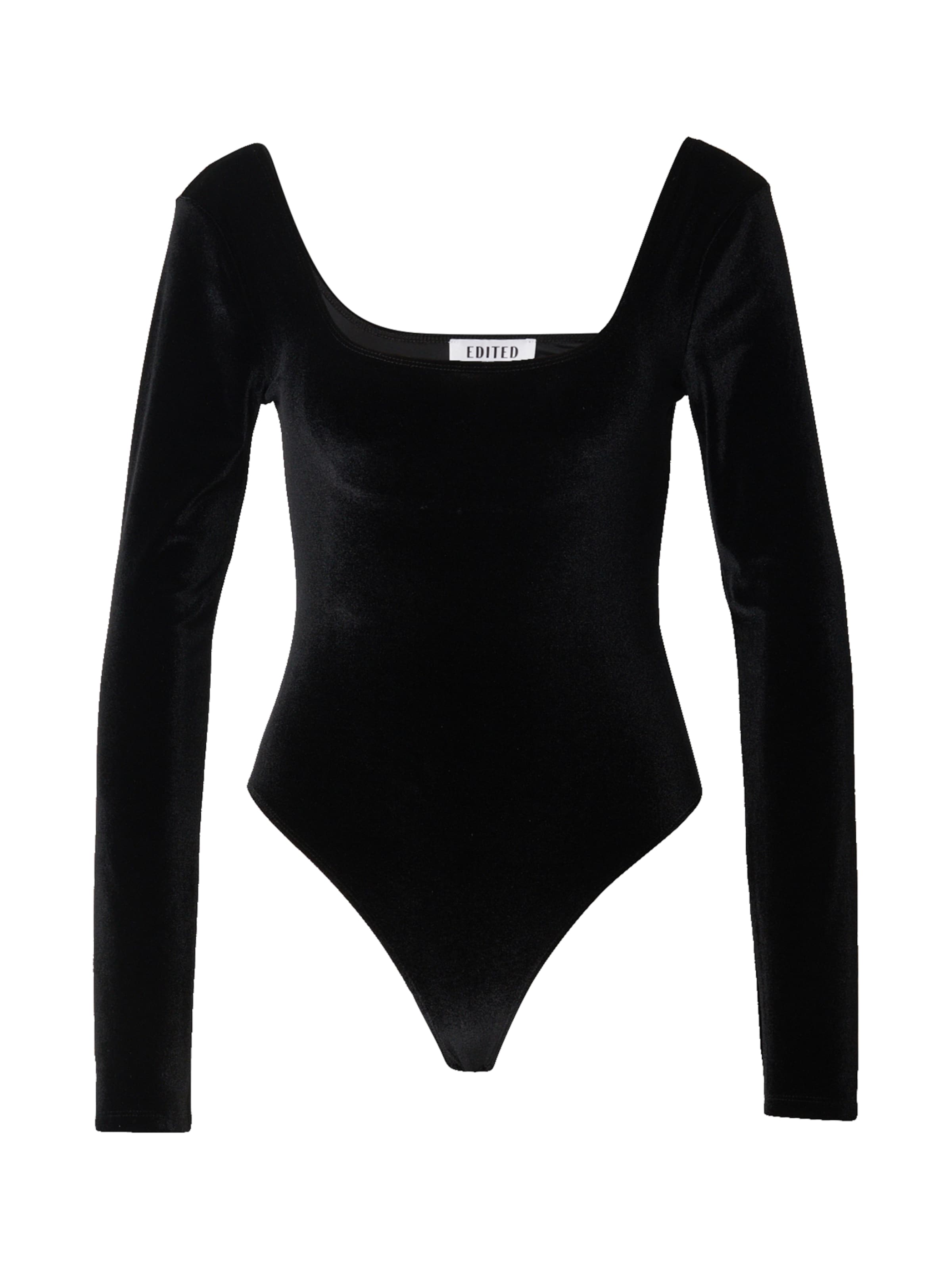 juoda EDITED Marškinėliai-glaustinukė 'Paola': priekis