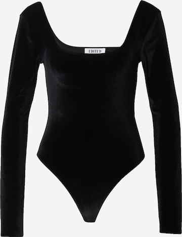 EDITEDBodi majica 'Paola' - crna boja: prednji dio