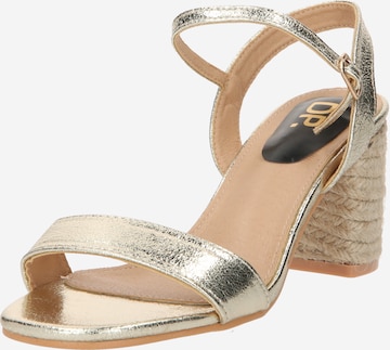 Dorothy Perkins Remienkové sandále - Zlatá: predná strana