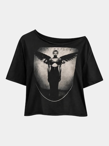 Made By Society Shirt 'La Pièce T-Shirt - T27897' in Black