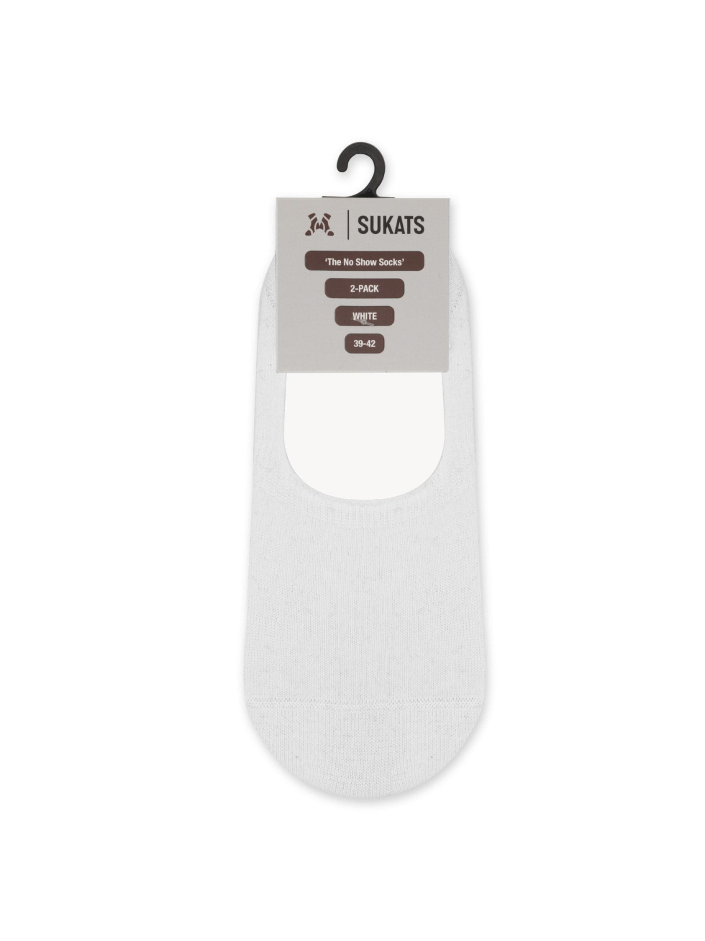 Sukats Ankle socks 'The No Show Invisibles Footies Enkelsokken - 8 Paar' in White