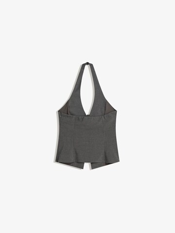 Bershka Top | siva barva