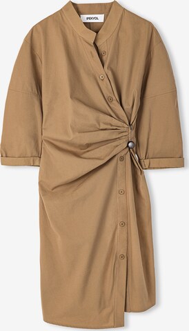 Ipekyol Shirt Dress in Beige: front