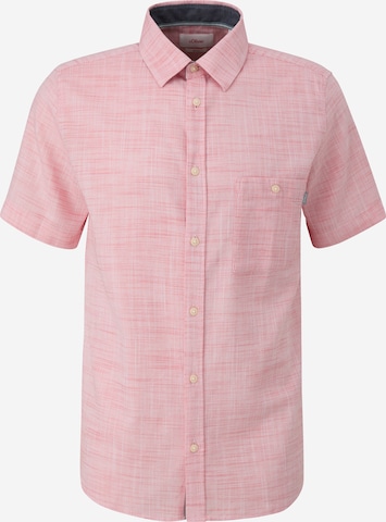 s.Oliver Slim fit Button Up Shirt in Pink: front