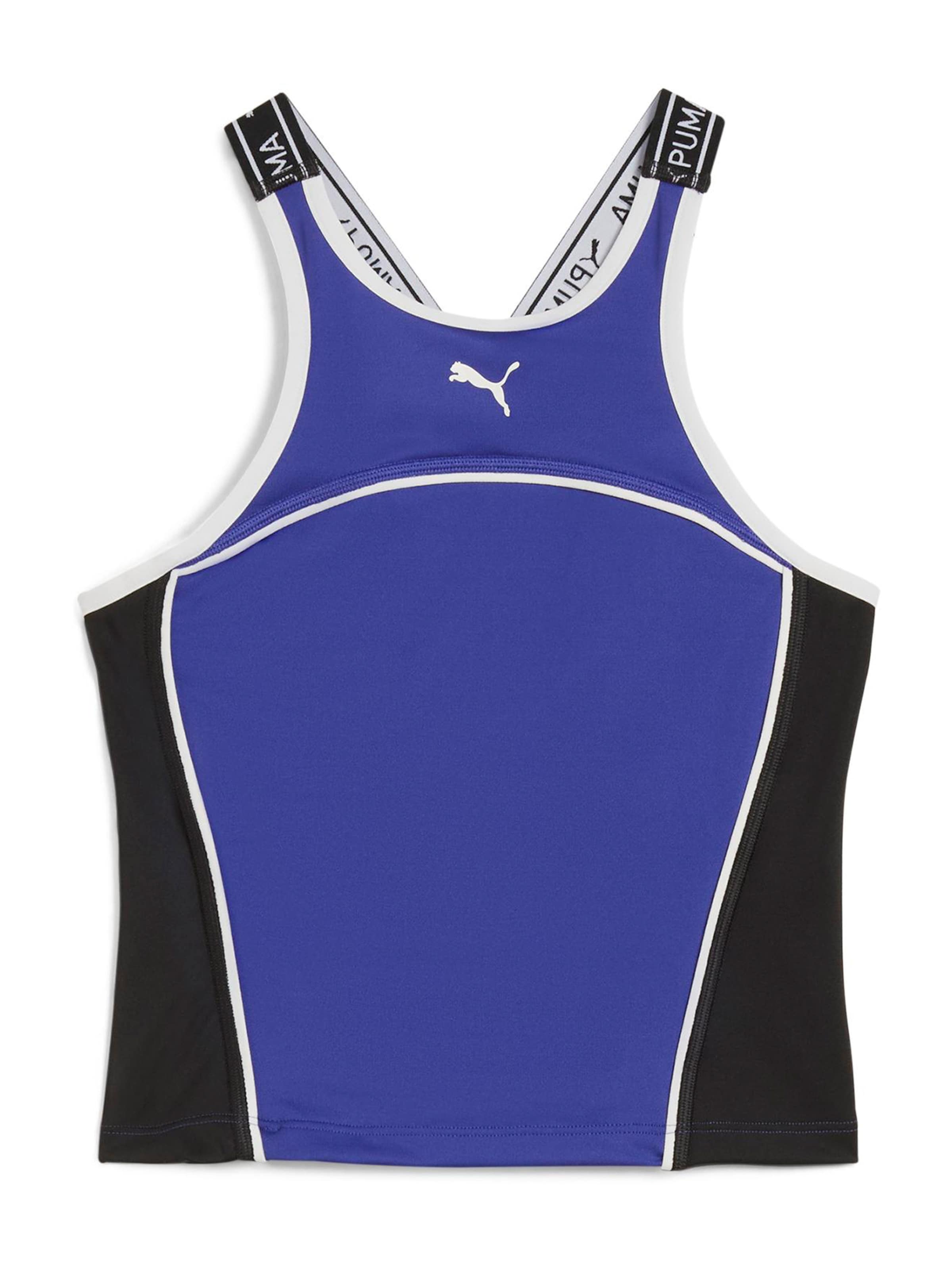 PUMA Sports top in Blue: front