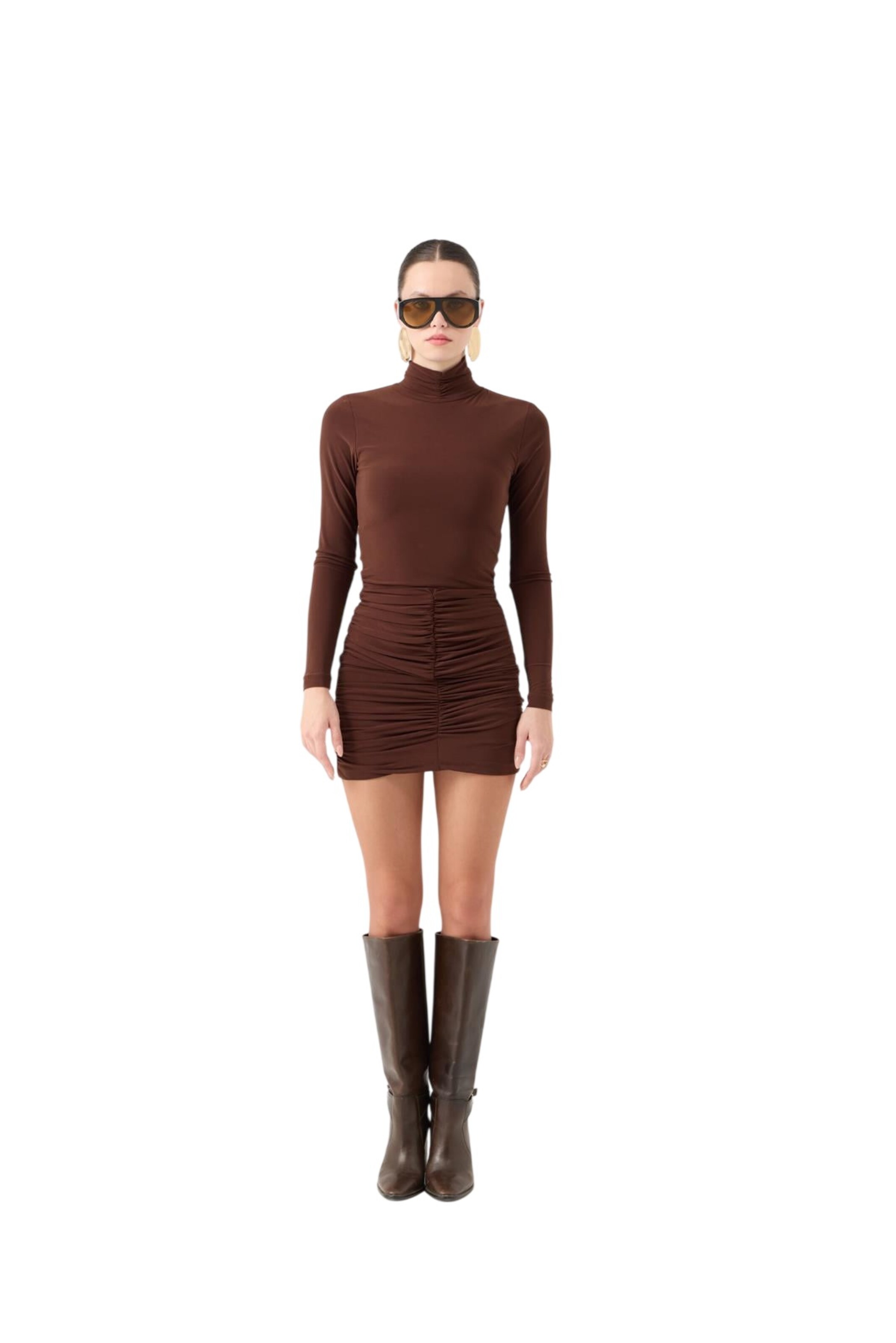 HOLLY LOLLY Kleid in Braun