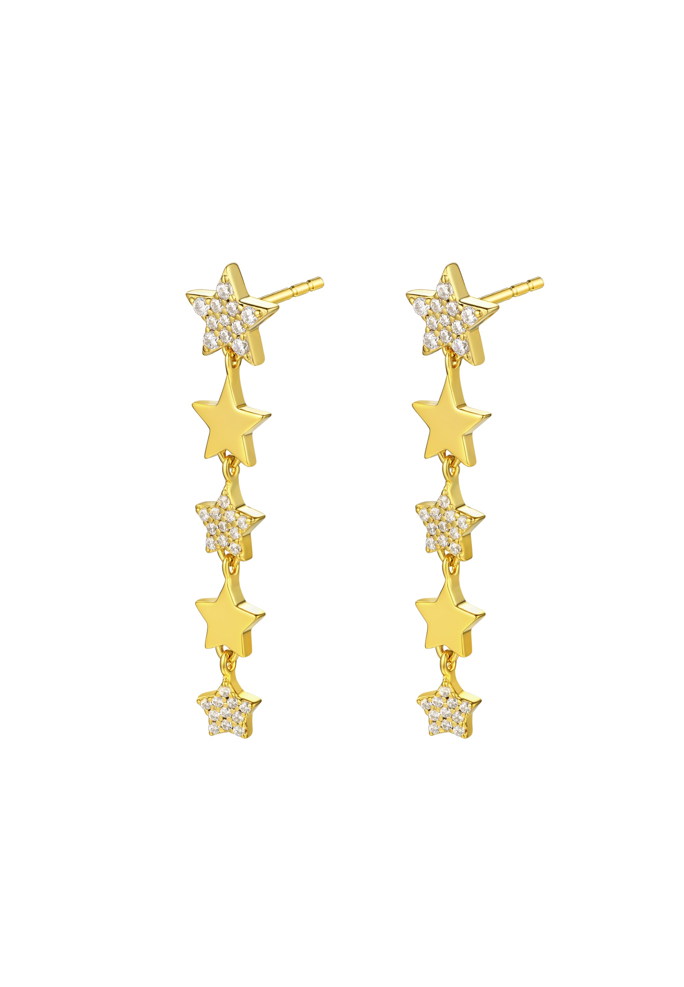 Nana Kay Earrings 'Shiny Stars' in Gold: front