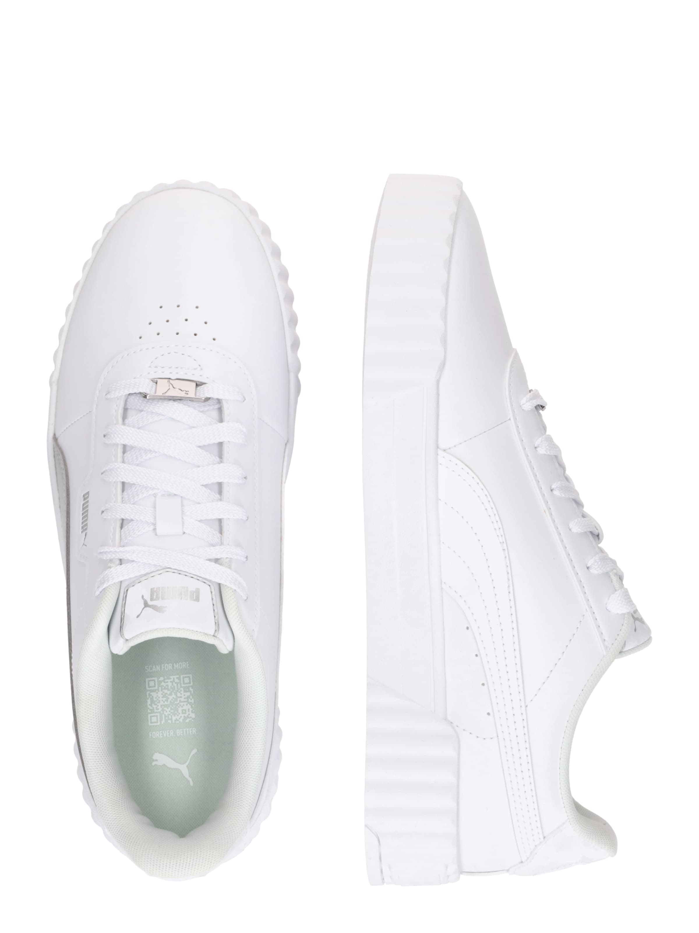 Baskets basses 'Carina 3.0 DayINight' PUMA en blanc