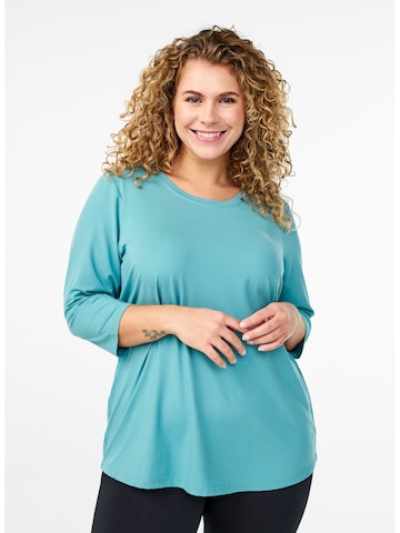 Active by Zizzi - Camiseta funcional en azul: frente