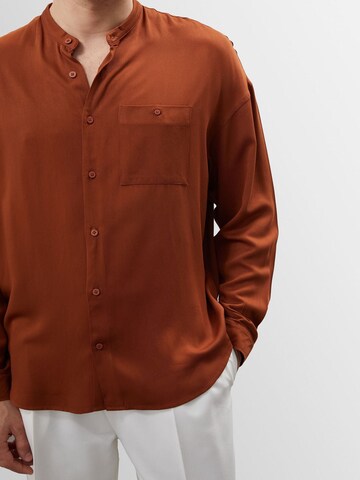 Antioch Regular fit Button Up Shirt in Brown