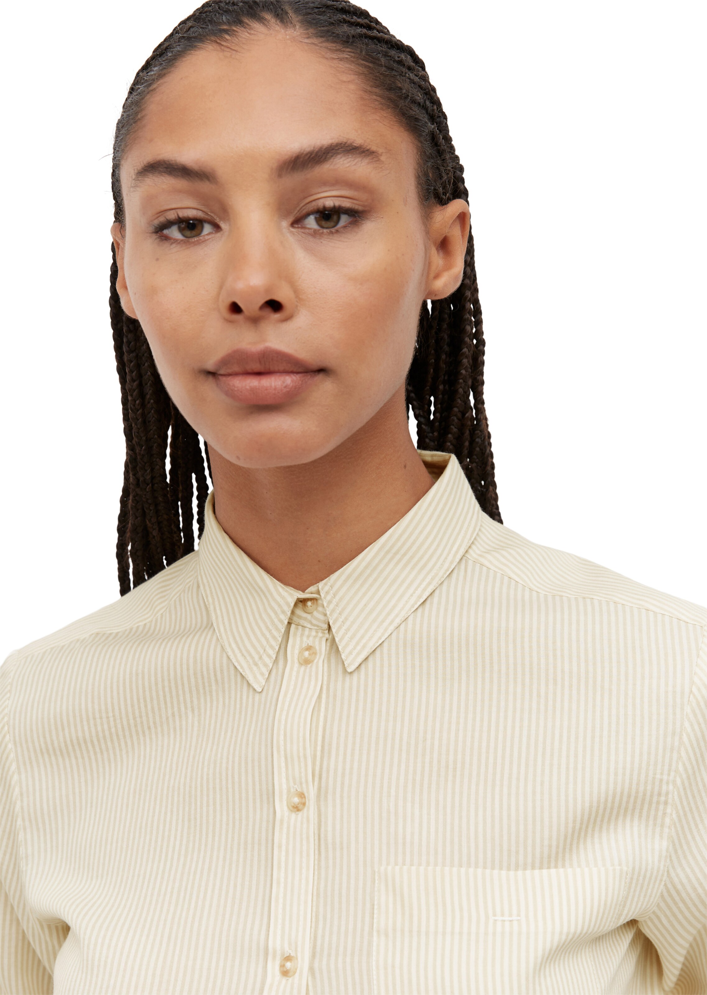 Frauen Große Größen Marc O'Polo Bluse in Hellbeige - BD22676 Frauen Große Größen Marc O'Polo Bluse in Hellbeige - BD22676