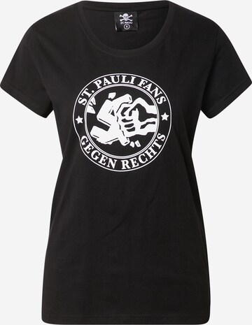 FC St. Pauli Shirt in Zwart: voorkant