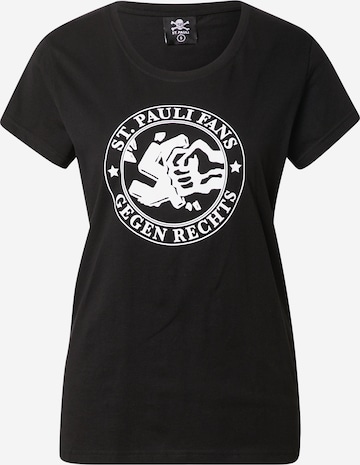 FC St. Pauli - Camiseta en negro: frente