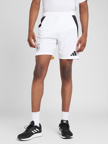 ADIDAS PERFORMANCE Regular Sports trousers 'DFB 24' in White: front