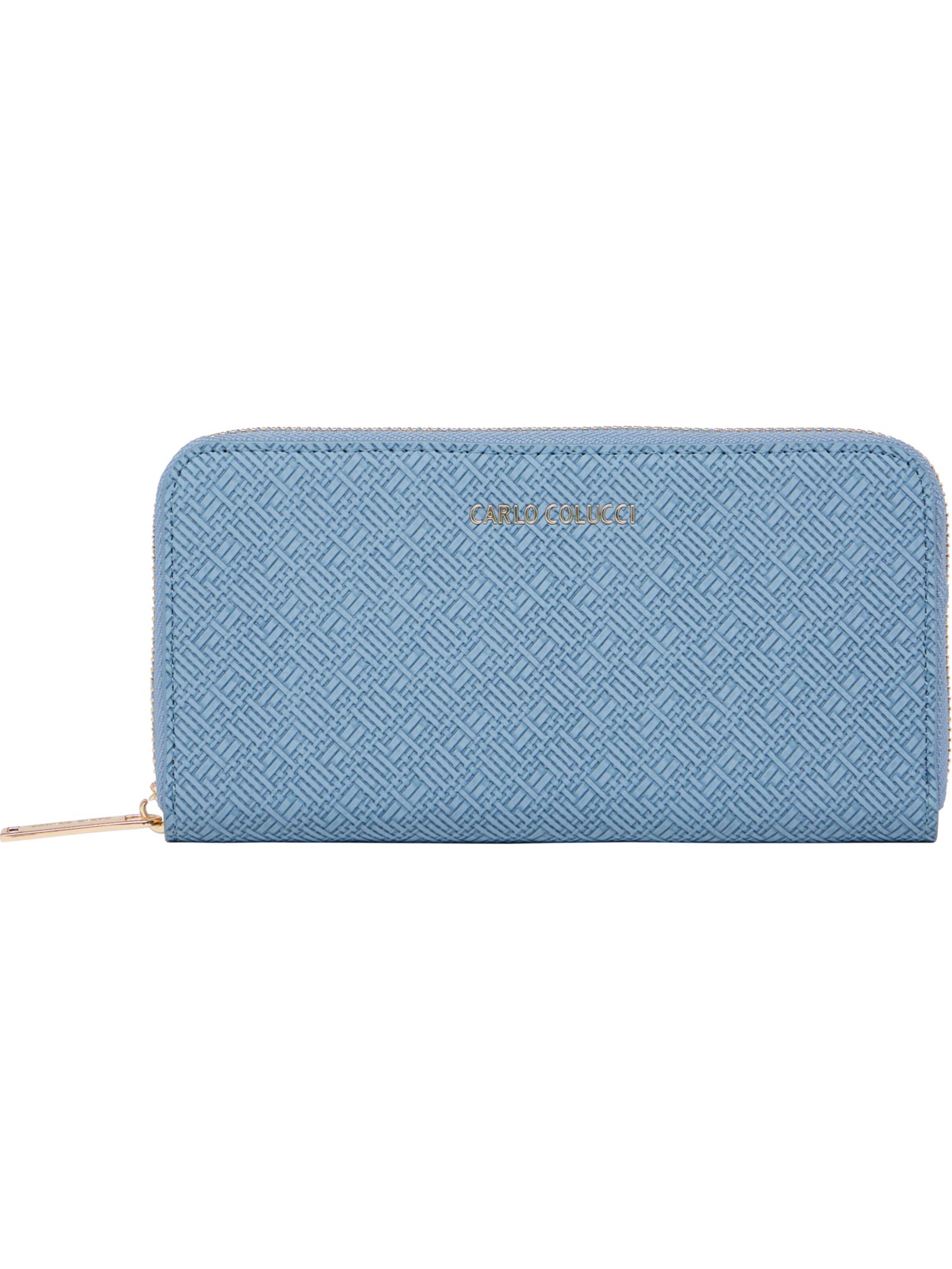 Carlo Colucci Portemonnee 'diCaprio' in Blauw: voorkant