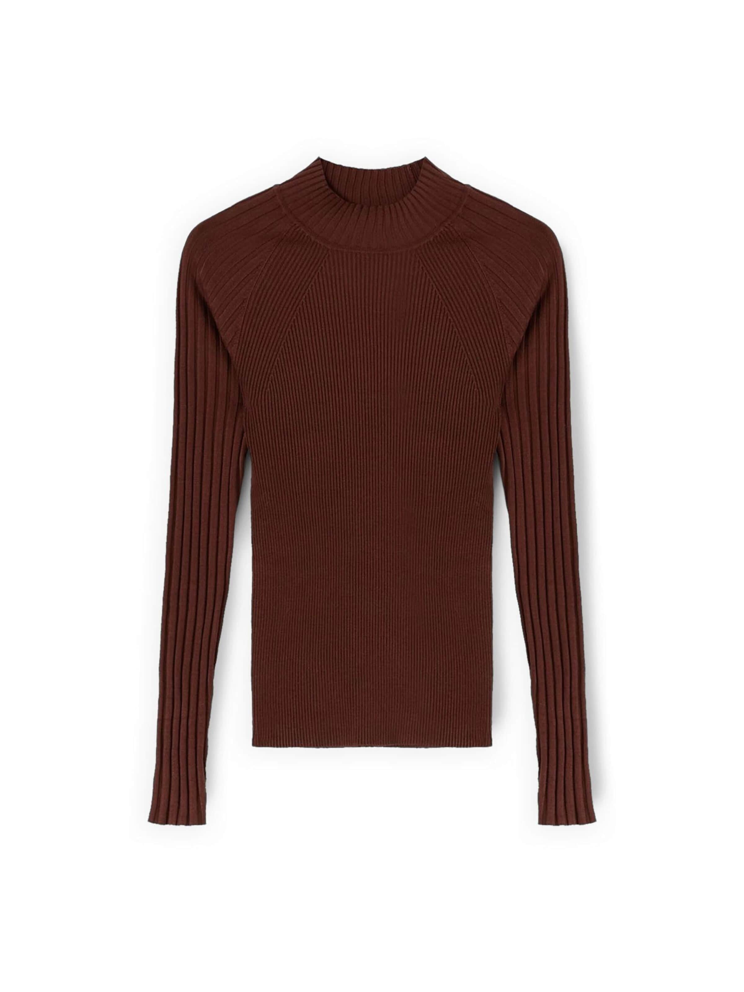Pull-over MOTIVI en marron : devant